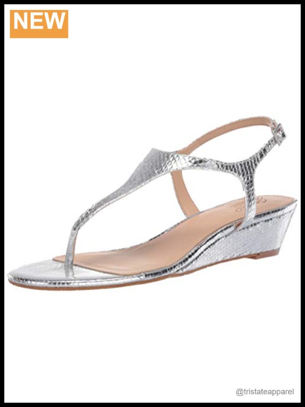 Wedge Sandals Slingback Buckle Open Toe Padded Casual